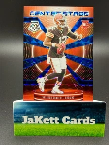 2025 Panini Mosaic NFL - Center Stage Shedeur Sanders #12 Mosaic Blue /99 RC - Bild 1 von 2