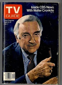 APR 1979 TV GUIDE  Walter Cronkite   No Mailing Label - Picture 1 of 1
