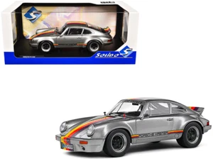 Porsche 911 RSR 1973 Kremer Silver Metallic Stripes Solido 1/18 Diecast Model - Picture 1 of 6