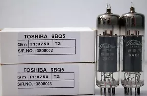 6BQ5 TOSHIBA Made in Japan Hickok 752A 1 Match Pair - Picture 1 of 7
