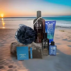 Men's Bundle / American Crew Shampoo & Body Wash, Lab Series Cleanser & Water - Picture 1 of 5