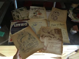 Anciennes Partitions Arthur Thiele 2 Cousines Marionnette Lévy Cie Sogni d'Amor  - Picture 1 of 8