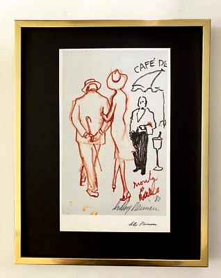 LeRoy Neiman " Montecarlo " signierte Pop Art montiert und gerahmt in einem neuen 11x14 - Bild 1 von 3