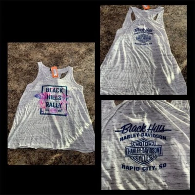 NOVO! Camiseta Regata HARLEY DAVIDSON XL-Stretch Black Hills Rapid City, SD-RARA!! - Imagem 1 de 4