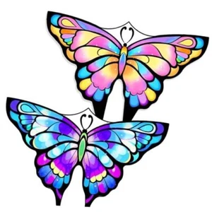 2 Pack Kites - Butterfly Kites for Kids Butterfly Kite 2 Pack (Purple & Pink) - Picture 1 of 7