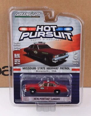 Greenlight Hot Pursuit 1977 Pontiac LeMans ПАТРУЛЬ ШОССЕ ШТАТА МИССУРИ #42830B - Изображение 1 из 3