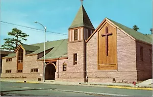 Postal Comunidad Iglesia de las Montañas Rocosas Estes Park Colorado Cromo - Imagen 1 de 2