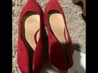 Red womans high heels size 6.5