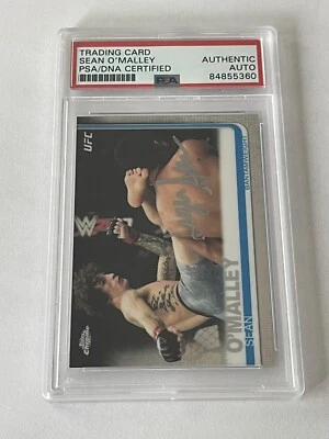 Tarjeta cromada firmada por Suga Sean O’ Malley UFC Topps losa PSA ADN PSA/DNA a Foto 1 de 3