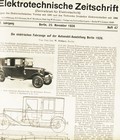 E-Autos Reports 1. Radios in: "Elektrotechnische Z." 1926 New York Metro- BERLIN