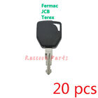 20Pcs 231/81404 Fits Fermac Jcb Terex Backhoe Excavator Ignition Starter Key