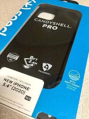 Funda delgada Speck Candyshell PRO genuina para iPhone 12 Mini (5,4") - Negra Foto 1 de 4