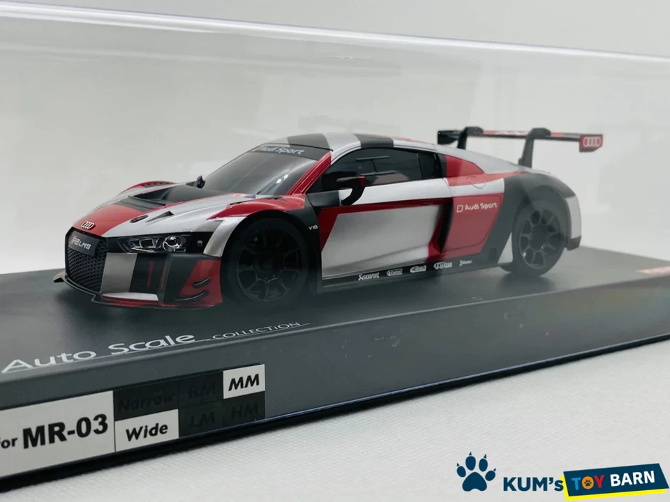Kyosho Mini-z Body ASC AUDI R8 LMS 2016 "Gray/Red" MZP246RGB/234RGB - Image 1 of 4