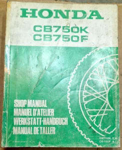 HONDA CB750 K CB750 F MANUALE D'OFFICINA SHOP MANUAL WERKSTATT-HANDBUCH - Foto 1 di 8