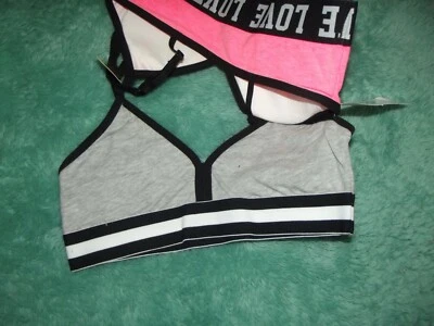 Paquete de 2 sujetadores elásticos Fruit of the Loom~AMOR~Usar 2 formas~Criss Cross~4/5~ 6/6X~ 7/8 Foto 1 de 2