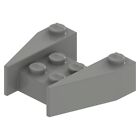 Lego 1X 2399 Light Gray Wedge 3 1/2 X 4 Without Stud Notches Space