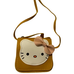 Hello Kitty Mini Purse Crossbody Bag for Little Girls Golden Yellow NEW - Picture 1 of 6