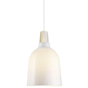 Nordlux Pendelleuchte Karma Nordic 20 Opal/Weiß Holz/Esche Ø20cm max. 23W E27 - Bild 1 von 3