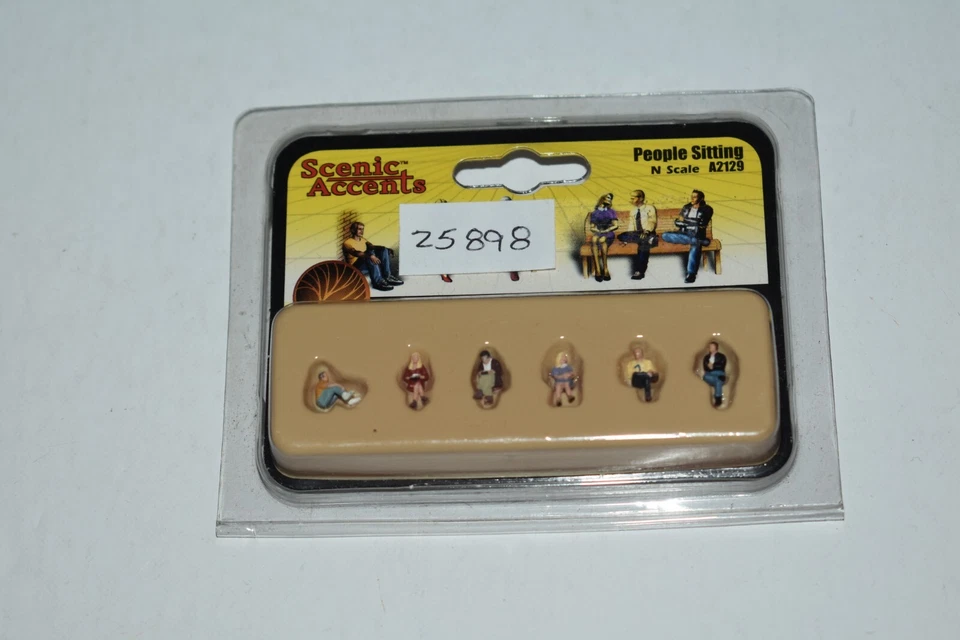 N Scale Woodland Scenics  People Sitting for Scenes C45062 - Image 1 of 1