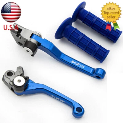 Palancas de embrague de freno CNC con logotipo para Yamaha YZ125 2015-2023 YZ125X 2017-2022 Foto 1 de 4