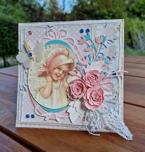 Handmade Karte 3D, Grußkarte, Geburtstag, Hochzeit, Hochzeitstag, scrapbooking  - Bild 1 von 10