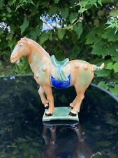 Chinese Painted Ceramic Horse Statue home decor 