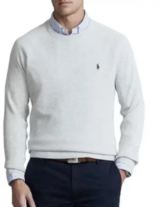 Polo Ralph Lauren L43218 Mens Grey Polo Oversized Cotton Sweatshirt Size XL - Picture 1 of 4