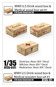 DT35121 1/35 WW2 USA Getränke & Medizinische Holzkiste Set #1 - Bild 1 von 6