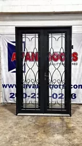 Wrought Iron Double Entry Door | 60” x 96” | 5' x 8' - Picture 1 of 2