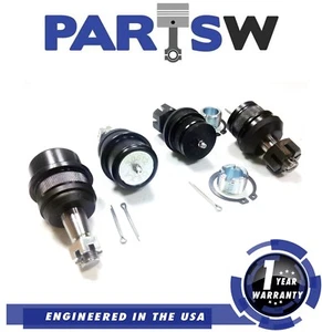 4Pc Front Upper & Lower Ball Joints for Cherokee Comanche TJ Wagoneer Wrangler - Picture 1 of 3