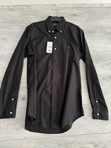 Ralph Lauren Poplin Custom For Short Black Short Size Small - Picture 1 of 4