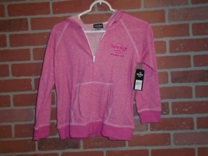HARD ROCK HOTEL & CASINO ATLANTIC CITY GIRLS ZIPPER HOODIE SWEATSHIRT NEW W/TAGS - Picture 1 of 4