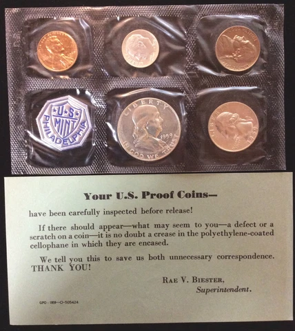 1959 U.S. Proof Set Cover