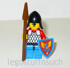 Lego Classic Castle SCHWARZ Ritter Drache Minifigur Figur Schild Speer 6085 Armee - Bild 1 von 2