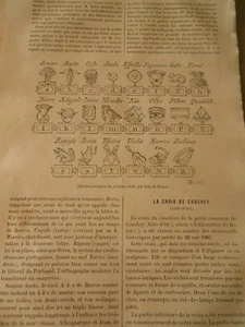 Le Syllabaire illustré de Jean de Barros La Carthina de 1539 Gravure Print 1884 - Picture 1 of 1