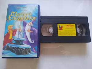 Merlin el Encantador 1992 Walt Disney - VHS Cinta Tape Español - Am - Picture 1 of 5