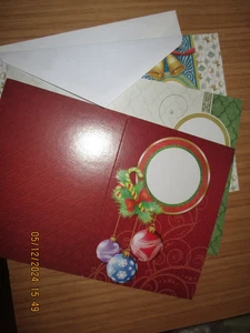 3 Weihnachtskarten 10,8 x 15 cm, incl. Kuverts, neuwertig, unbenutzt - Bild 1 von 4