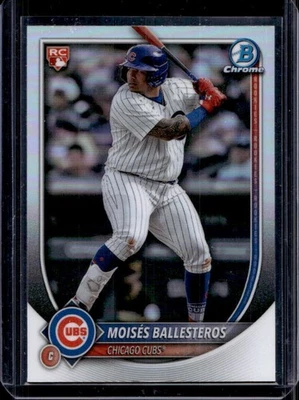 2025 Bowman Chrome Moises Ballesteros Red RC Variation Rookie #42 Cubs - Image 1 of 2