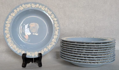 Wedgwood Etruria & Barlaston Queensware Cream on Lavender 8" Soup Bowl - 11 - Image 1 of 4