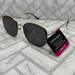 Occhiali da sole Foster Grant nuovi con etichette FG 24 146 GLD oro montatura moda 100% UVA-UVB - Foto 1 di 8