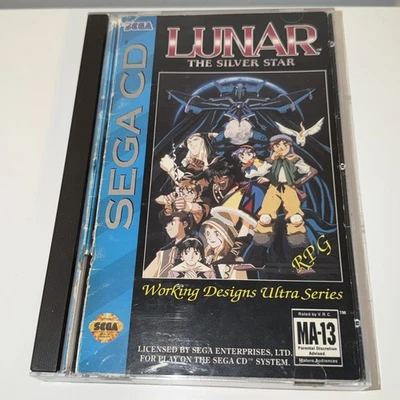 Lunar: The Silver Star (Sega CD, 1993) CIB W/ Manual Reg Card & Foam Block 20303 - Image 1 of 4