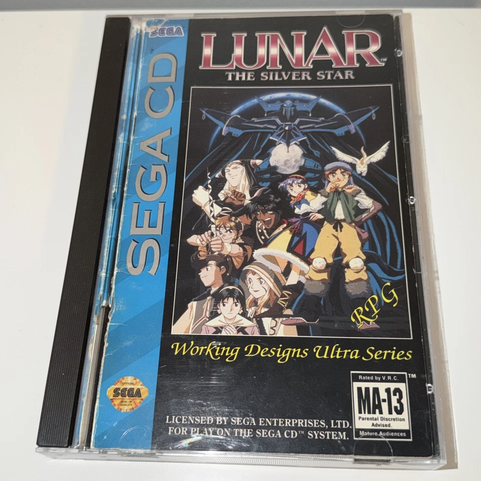 Lunar: The Silver Star (Sega CD, 1993) CIB W/ Manual Reg Card & Foam Block 20303 - Image 1 of 4