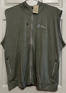 Peter Millar Cloudglow Golf Hoodie Vest, XXL, Sage Fog, New with Tags - Picture 1 of 4