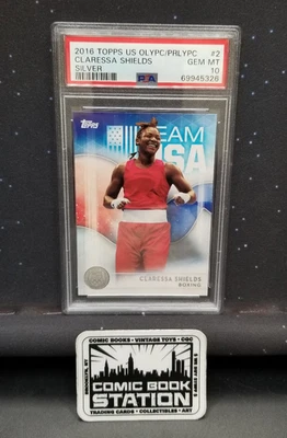 2016 Topps US Olypc/Prlypc #2 Claressa Shields GEM MT Silver 10 PSA - Image 1 of 4