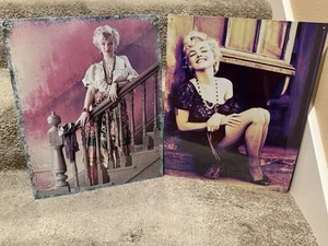 Marilyn Monroe en vestido estaño metal letreros hombre cueva garaje decoración 12,5 x 16 - Imagen 1 de 1