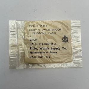 3er Pack Military Crown FO36-7198368 New Old Stock WWII Korean War part Keystone - Bild 1 von 2