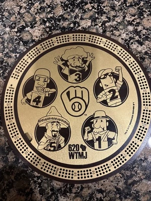 Milwaukee Brewers Famous Racing Sausages® Cribbage Board – Limited Edition 2025 - Image 1 of 3