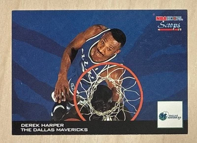 DEREK HARPER - 1993-94 Hoops SCOOPS #HS6 - DALLAS MAVERICKS - Image 1 of 2