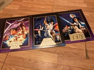 VINTAGE STAR WARS LIMITED LITHOGRAPH TRILOGY COLLECTION SET - Picture 1 of 4