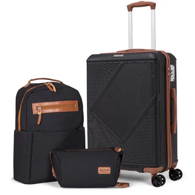 Juegos de equipaje de 3 piezas, maletas de mano de 20 pulgadas con ruedas giratorias, ligeras... Foto 1 de 4